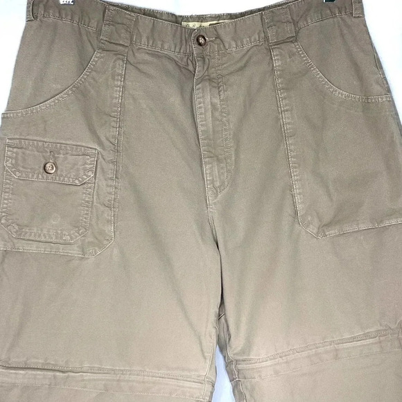 Cabela's Outdoors Men's Cargo Utility Convertible Hiking Pants Khaki Size 38X30 - Picture 2 of 12